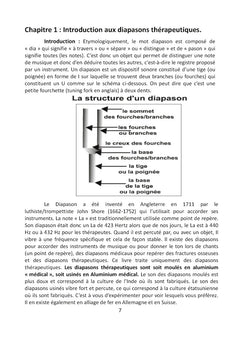Les diapasons thérapeutiques