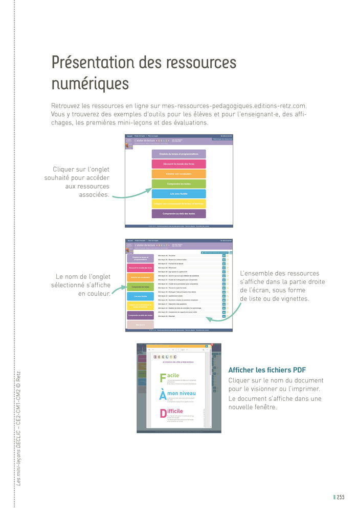L'atelier de lecture DECLIC - Les mini-leçons CE2 - CM1 - CM2
