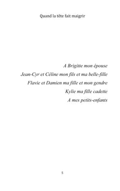 Quand la tête fait maigrir