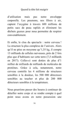 Quand la tête fait maigrir