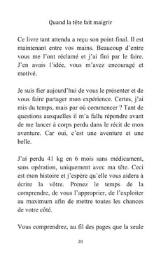 Quand la tête fait maigrir
