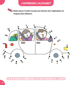 T'choupi Mes points à relier - Lettres et nombres 4-5 ans MS