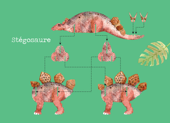 Construis en 3D Dinosaures