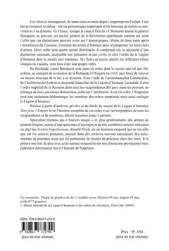 Les Fastes de l'Ordre impérial de la Réunion (1811 - 1815). "Tout pour l'Empire." Dictionnaire historique et biographique. Volumes I, II, III.
