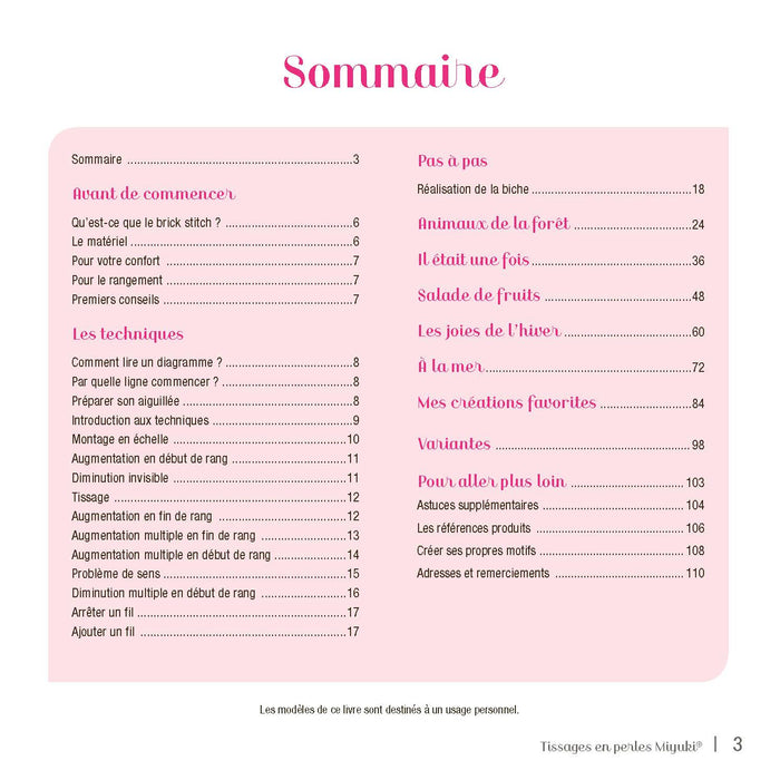 Perles Miyuki et brick stitch - 64 créations à découvrir