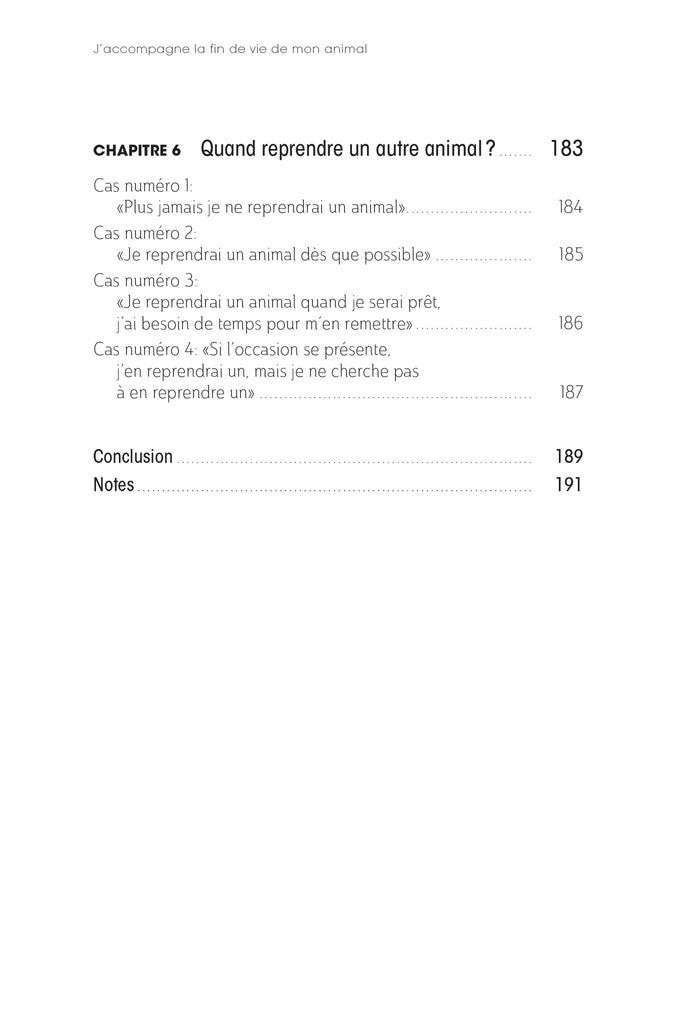 J'accompagne la fin de vie de mon animal