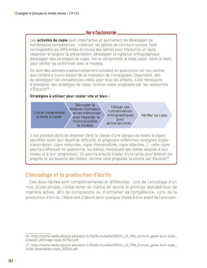 Enseigner le français en double niveau CP-CE1 + Ressources numériques