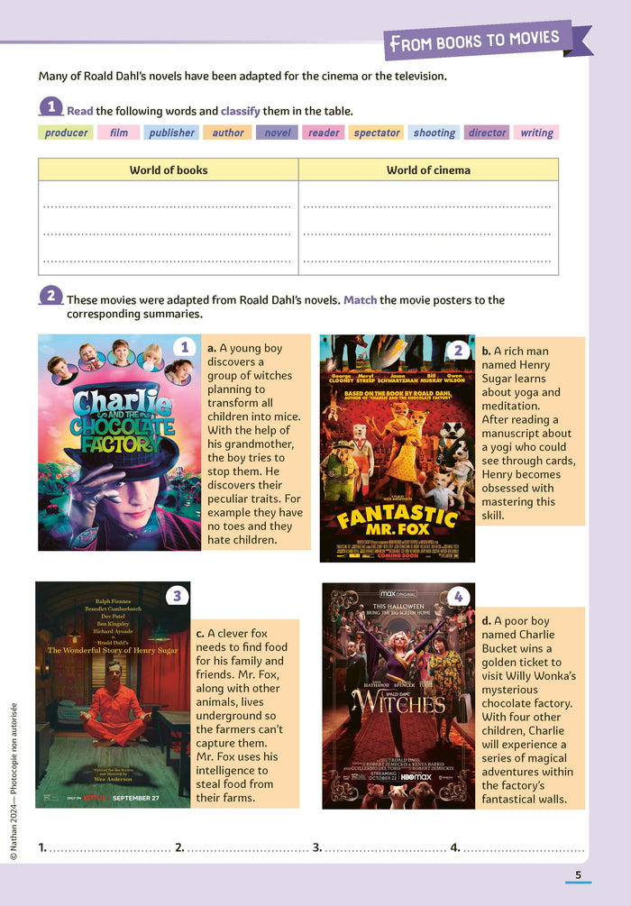 Reading Guide - Mathilda