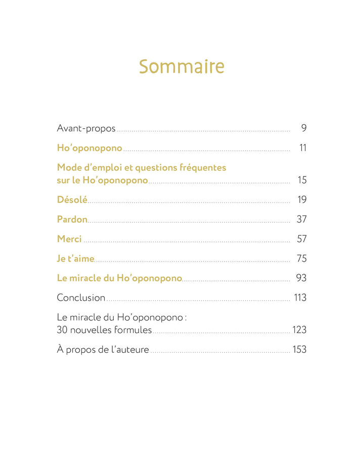 Le miracle du Ho'oponopono