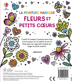 Fleurs et petits coeurs - La peinture magique - dès 5 ans