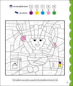Calcul mental CP - Coloriages malins - Mathématiques 6-7 ans