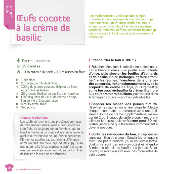 Je cuisine bio avec les enfants