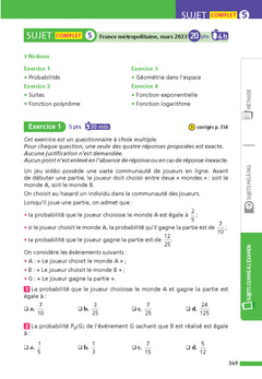 Annales Bac Maths Term. 2026 - Corrigé