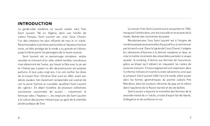 The Little Guide to Yves Saint Laurent - Mots de mode