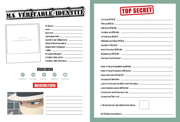 Ton carnet Spy x Family - Carnet à remplir