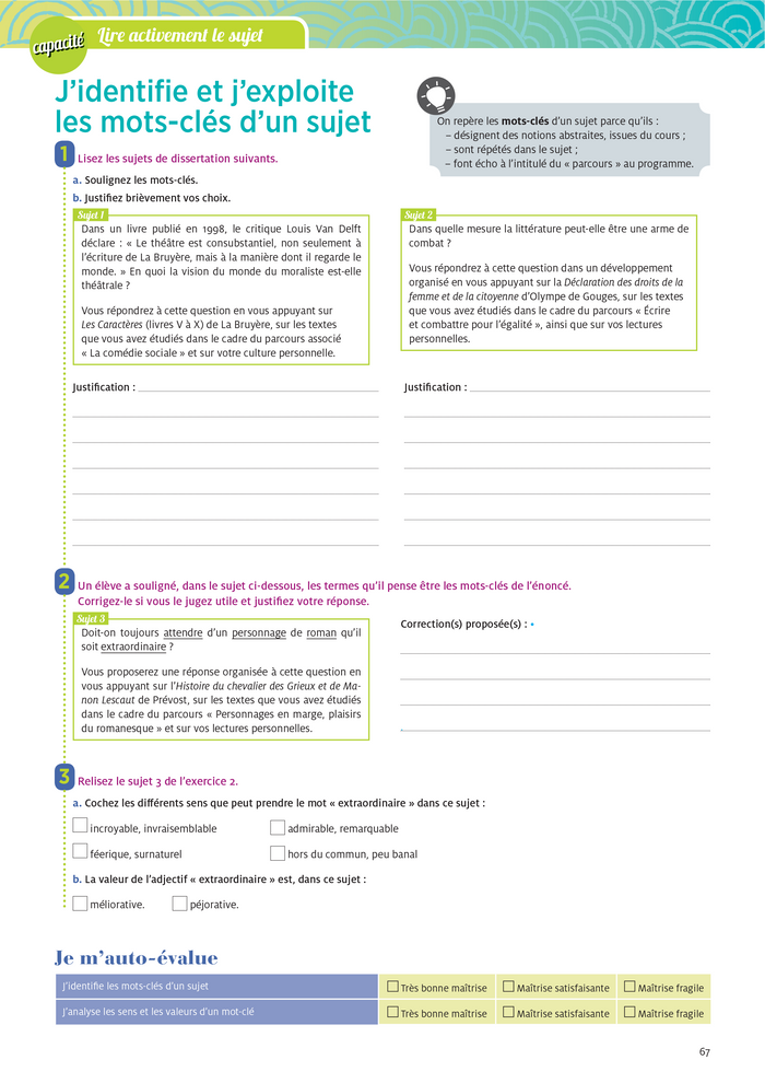 Cahier de méthodes et expression pour préparer les épreuves du bac - Français 1re séries générales