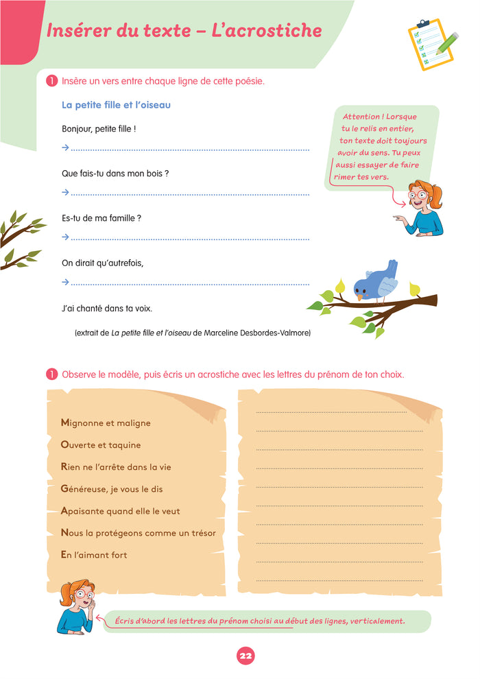 Mon prof à la maison - Rédaction CM1