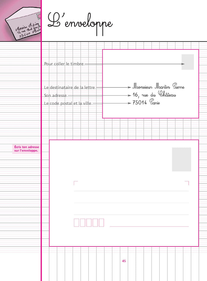 Cahier d'écriture CM1 CM2