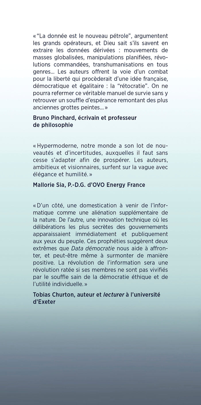 Data démocratie - Etre un citoyen libre à l'ère du numérique