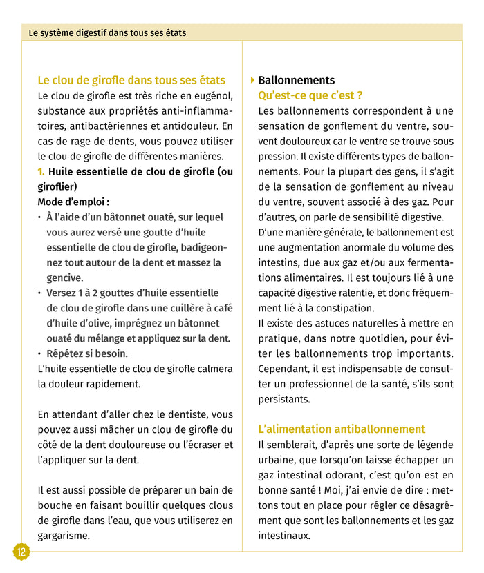 Mes remèdes naturels au quotidien