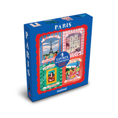 Paris - Livres magnétiques - 1 coffret, 4 magnets