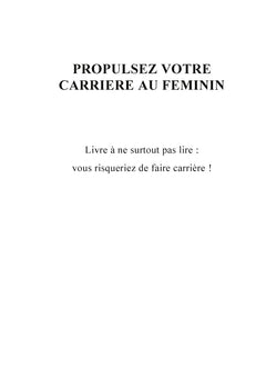 Propulsez votre carrière au féminin