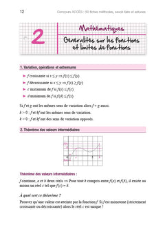 Concours ACCES en 50 fiches: 2024
