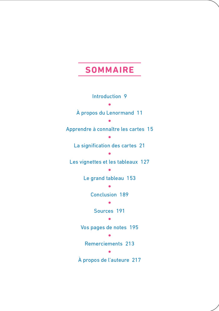 Le joli Petit Lenormand - Cartes divinatoires