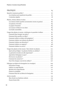 Plantes et encens de purification