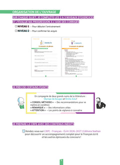 Réussir mon CRPE - Mon cahier d'entrainement Français
