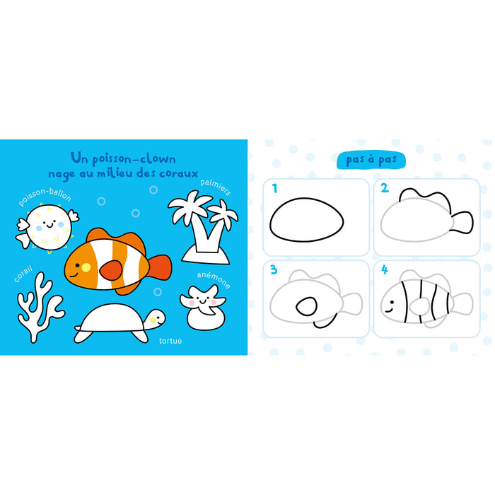 Mon ardoise magique pour dessiner pas à pas - L'Océan