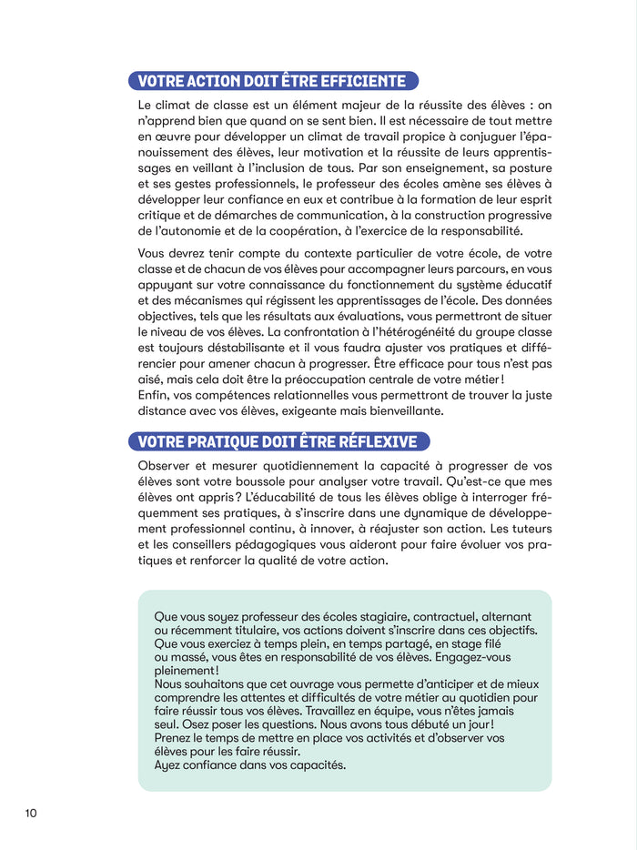 Enseigner au quotidien - Prendre sa première classe en main