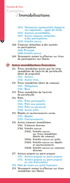 Plan comptable général 2026/2027