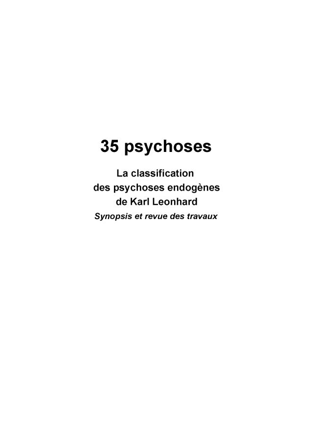 35 psychoses