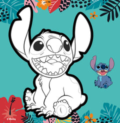 Disney Stitch - Je colorie sans déborder - Gros contours en relief !