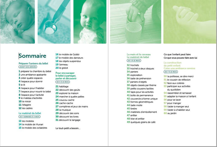 Bébé Montessori - 60 activités pour préparer son univers, l'éveiller et l'aider à faire seul