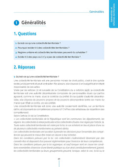 Les collectivités territoriales – 200 questions (Catégories A et B)
