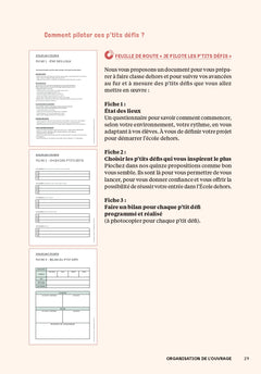 Faire classe dehors Maternelle - 15 p'tits défis et 10 projets