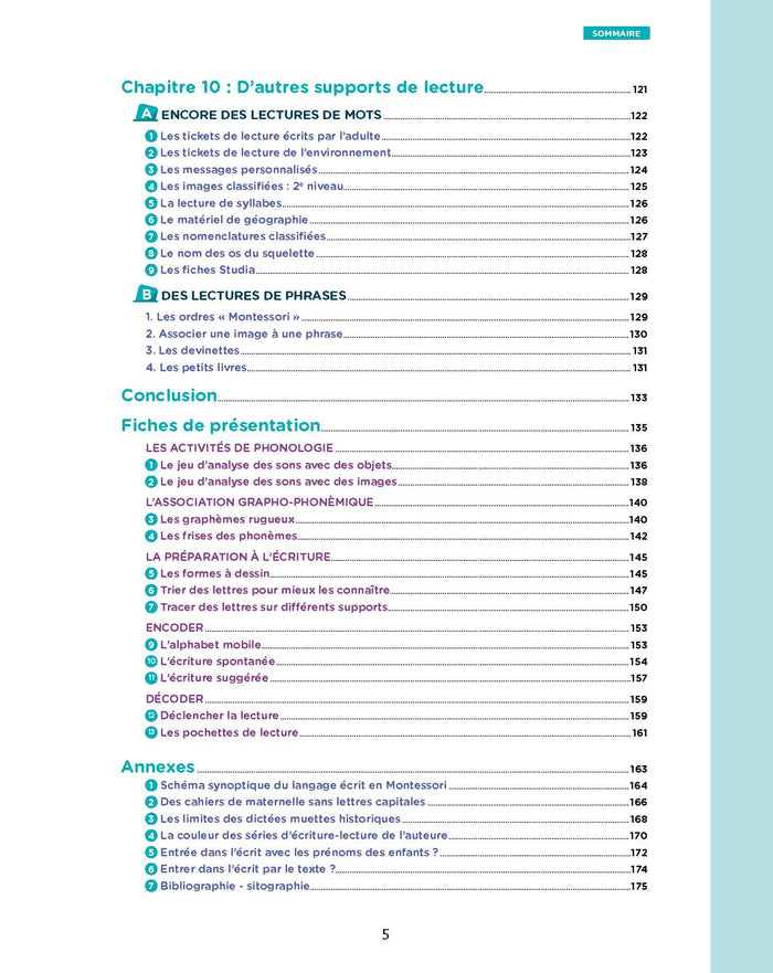 Le langage écrit en pédagogie Montessori de la PS à la GS
