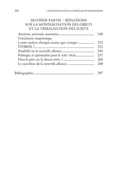 L'initiation - Suivi de la spiritualité maçonnique