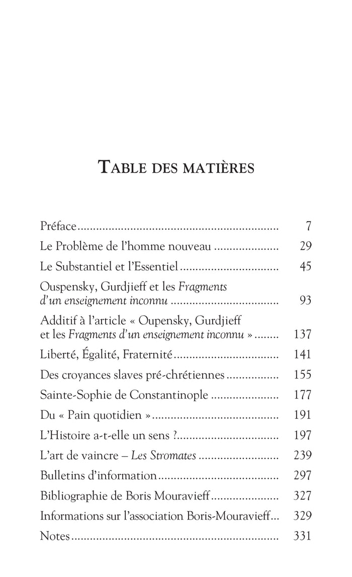 Écrits sur Ouspensky, Gurdjieff et sur la Tradition ésotérique chrétienne