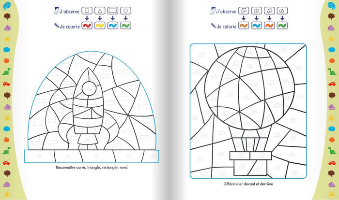 Coloriages magiques Maternelle - Moyenne Section de maternelle 4/5 ans