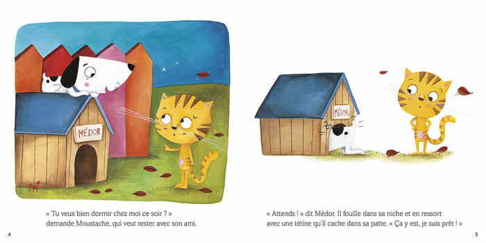 Moustache a peur du noir