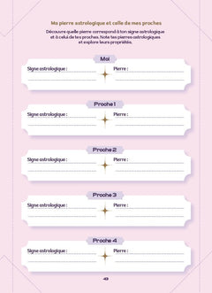 Mon carnet de lithothérapie