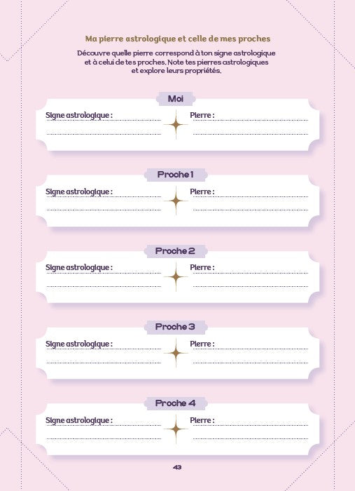 Mon carnet de lithothérapie