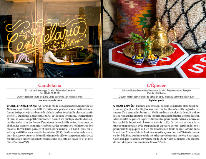 Paris bars et restos planqués