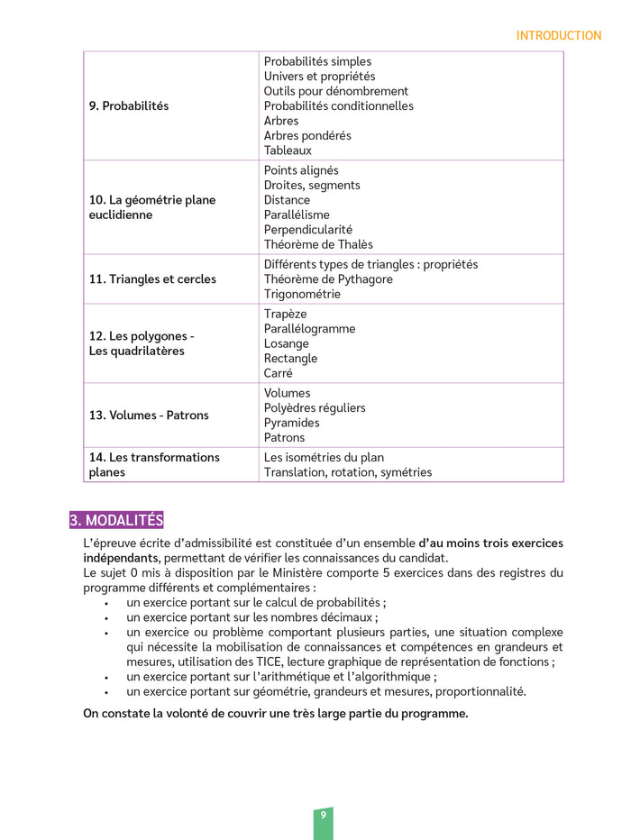 Réussir mon CRPE Maths épreuve d'admissibilité écrit