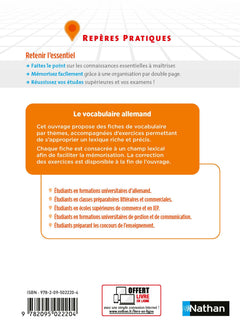 Le vocabulaire allemand