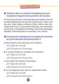 Les fiches d'entraînement effaçables français 3e
