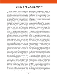 Géopolitique de l'Afrique et du Moyen-Orient